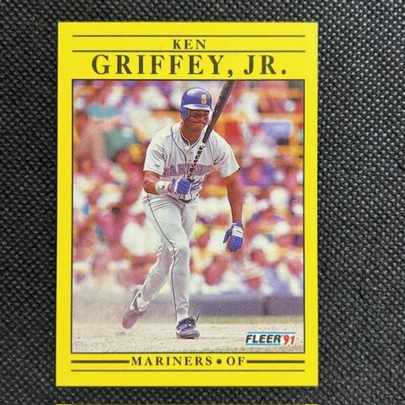 1991 Fleer #450 Ken Griffey Jr. Seattle Mariners HOF - Picture 1 of 2